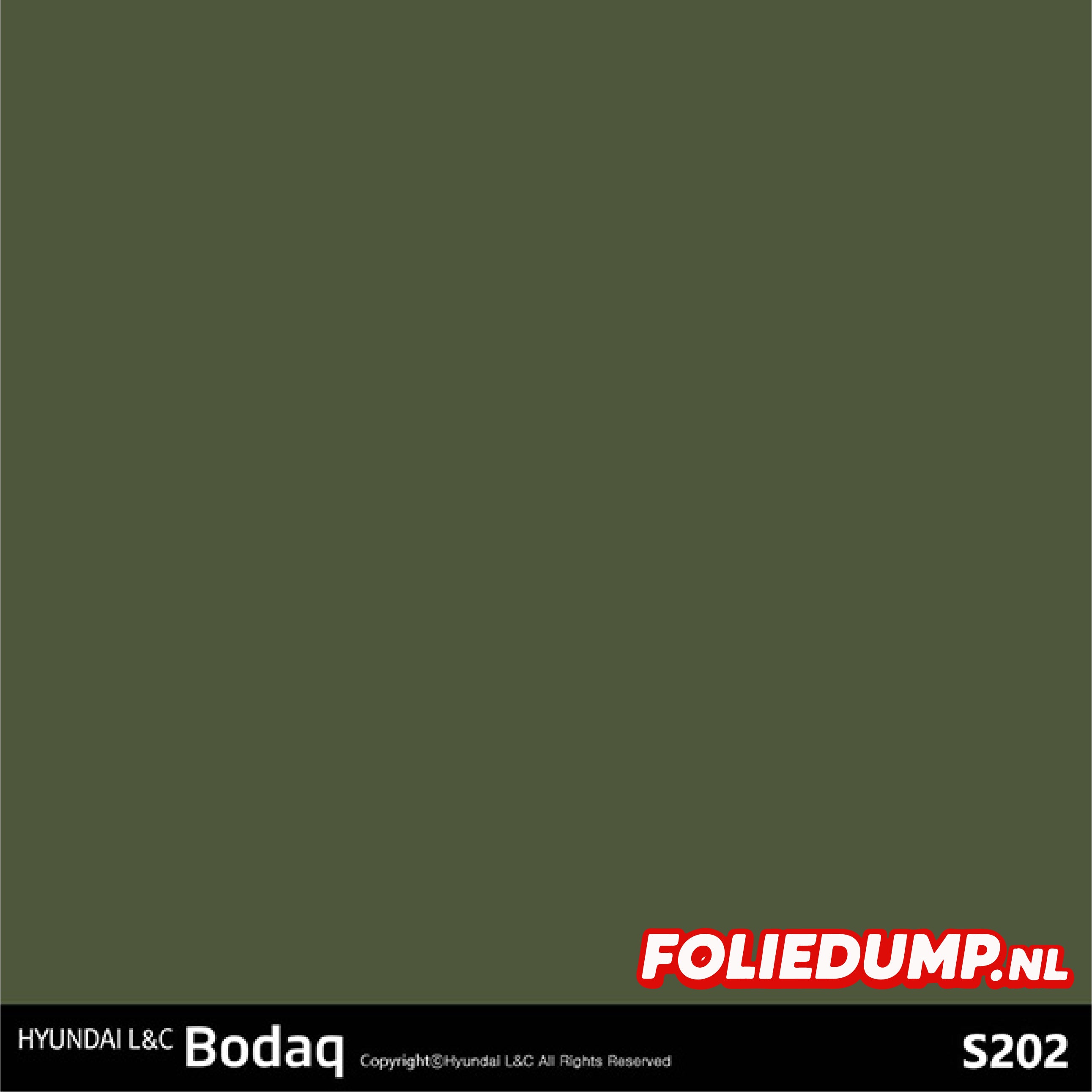 BODAQ - S202 Moss Green 3.5 METER